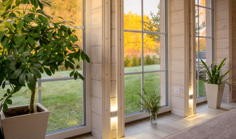 floor to ceiling windows with heritage bars