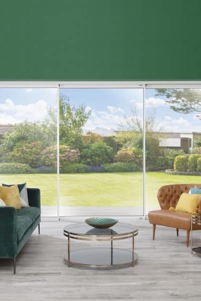 origin sliding doors in a new living room overlooking the garden