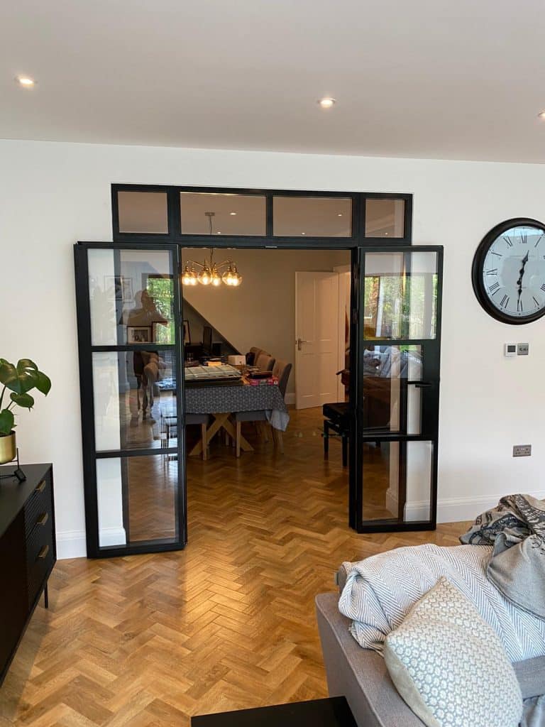 aluco steel-look interior doors in a london house